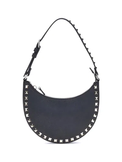 Valentino Garavani Rockstud Mini Shoulder Bag In Black