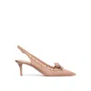 Valentino Rockstud Slingback Pumps In Pink