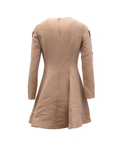 Valentino Garavani Guipure Lace Dress In Neutral