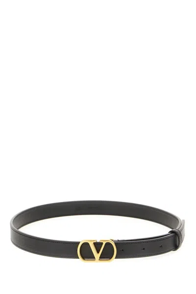 Valentino Garavani Vlogo Belt In Nero