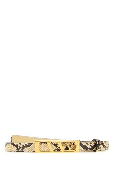 Valentino Garavani Multicolor Leather Reversible Belt In Brown