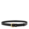 Valentino Garavani Black Belt With Vlogo On The Front In Leather Man