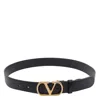 Valentino Garavani Vlogo Signature Belt In Black