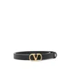 Valentino Belts Adjustable Length Gold-tone Buckle In Black