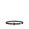 Valentino Black Vlogo Signature Brushed Calfskin Belt In Black