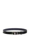 Valentino Garavani Vlogo Signature Belt In Shiny Calfskin 30 Mm