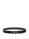Valentino Garavani Vlogo Signature Belt In Shiny Calfskin 30 Mm