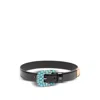 Valentino Logo Belt In Black