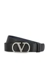 Valentino Vlogo Reversible Belt For Formal And Casual Occasions In Black