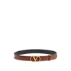 Valentino Garavani Vlogo Signature Deep Caramel Belt Women In Brown
