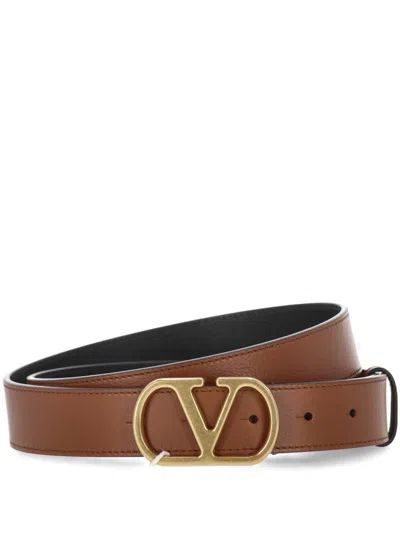 Valentino Garavani Belts In Deep Caramel