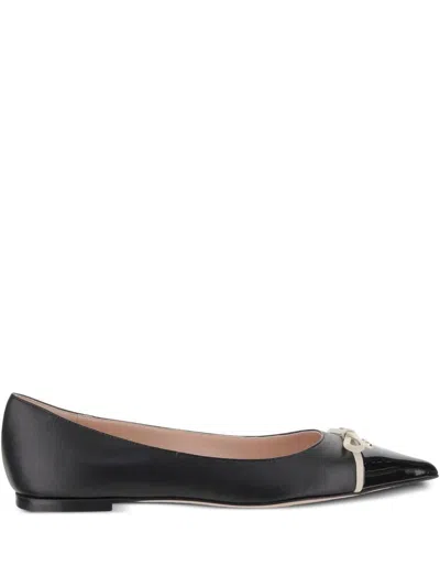 VALENTINO GARAVANI VALENTINO GARAVANI BEPOINTY LEATHER BALLETS