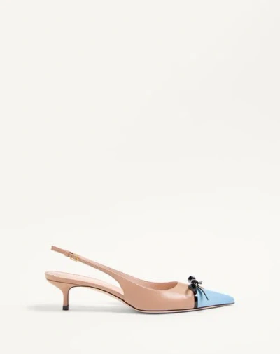 Valentino Garavani Slingback Pumps In Beige O Tan