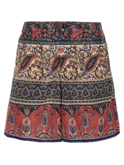 Valentino Garavani Voyage Imaginaire Bermuda Shorts In Multi