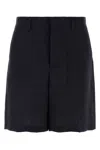 Valentino Bermuda Shorts In Silk With All-over Toile Iconographe Pattern In Printed