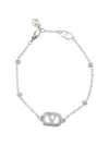 Valentino Vlogo Signature Bracelet In Metallic