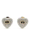 Valentino Black And Gold Metal Earrings In Metallic
