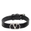 Valentino Vlogo Signature Buckled Bracelet In Black
