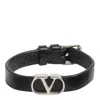Valentino Vlogo Signature Buckled Bracelet In Black