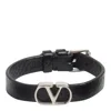 Valentino Vlogo Signature Buckled Bracelet In Black