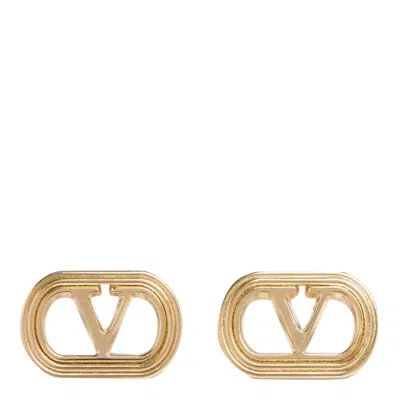 Valentino Garavani Ovalette Earrings In Gold
