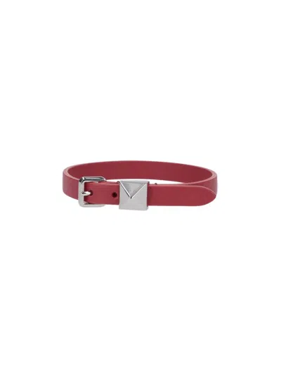 Valentino Garavani Rockstud Bracelet In Red