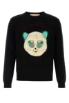 Valentino Wool Cotton Chat De La Maison Sweater In Black