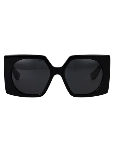 Valentino Garavani Black Black Grey Acetate Sunglasses