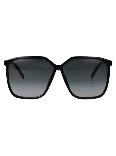 Valentino Garavani Black Black Grey Acetate Sunglasses