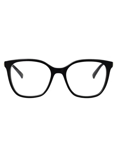 Valentino Garavani Black Black Transparent Acetate Glasses