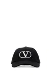 Valentino Garavani Black Polyester Blend Baseball Cap