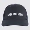 Valentino Cotton Baseball Cap With Embroidery In Black