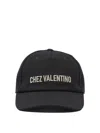 Valentino Garavani Midnight Blue Cotton Baseball Cap In Black