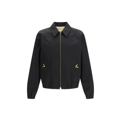 Valentino Garavani Black Cotton Men's Bomber
