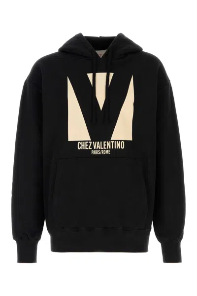 Valentino Garavani Black Cotton Sweatshirt