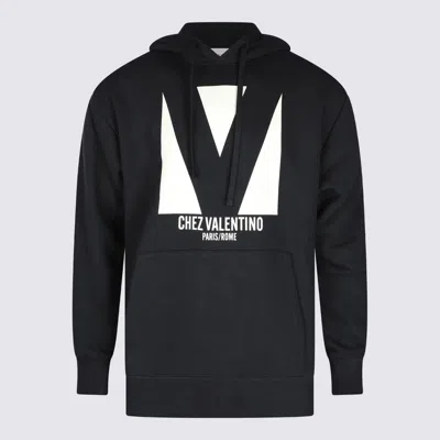 Valentino Garavani Black Cotton Sweatshirt