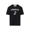 Valentino Crew Neck Graphic Print Short Sleeves T-shirt In Black