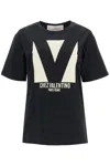 Valentino T-shirt Aus Jersey Aus Baumwolle Mit Chez Print Frau Schwarz Xs In Black