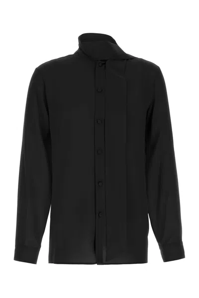 Valentino Garavani Black Crepe Shirt