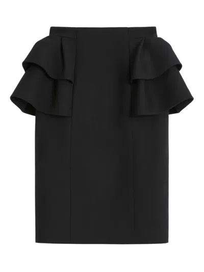VALENTINO VALENTINO GARAVANI BLACK CREPE SKIRT