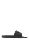 Valentino Garavani Man Sandals Black Size 7 Textile Fibers In Black