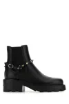 Valentino Rockstud Grainy Leather Boot