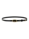 Valentino Adjustable Oval Buckle Leather Belt