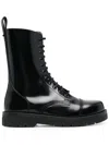 Valentino Garavani Black Leather Boots