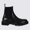 Valentino Garavani Black Leather Boots In Black