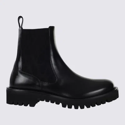 Valentino Garavani Black Leather Boots