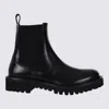 Valentino Garavani Black Leather Boots In Black