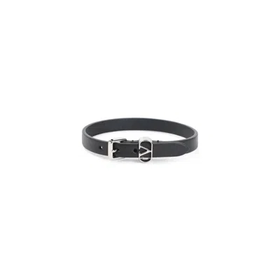VALENTINO GARAVANI VALENTINO GARAVANI BLACK LEATHER BRACELETS