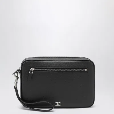 Valentino Garavani Black Leather Clutches