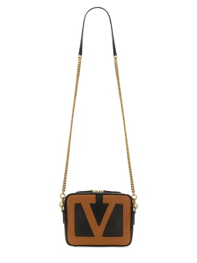 Valentino Garavani Black Leather Crossbody Bags